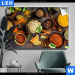 Leuchtbild Basilikum Pfeffer Safran Co Querformat Produktvorschau mit dem Bild Basilikum | Pfeffer | Safran & Co. im Format Querformat.