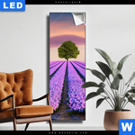 Leuchtbild Baum Im Blumenfeld Schmal Produktvorschau mit dem Bild Baum im Blumenfeld im Format Schmal.
