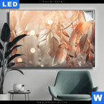 Leuchtbild Blaetter Im Sonnenlicht Querformat Produktvorschau mit dem Bild Blätter im Sonnenlicht im Format Querformat.