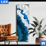 Leuchtbild Blauer Achat Schmal Produktvorschau mit dem Bild Blauer Achat im Format Schmal.