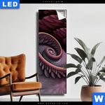 Leuchtbild Blueten Spirale Schmal Produktvorschau mit dem Bild Blüten Spirale im Format Schmal.