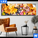 Leuchtbild Bluetenzauber Panorama Produktvorschau mit dem Bild Blütenzauber im Format Panorama.