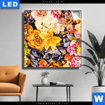 Leuchtbild Bluetenzauber Quadrat Produktvorschau mit dem Bild Blütenzauber im Format Quadrat.