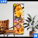 Leuchtbild Bluetenzauber Schmal Produktvorschau mit dem Bild Blütenzauber im Format Schmal.