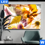 Leuchtbild Blumen Collage No 1 Querformat Produktvorschau mit dem Bild Blumen Collage No.1 im Format Querformat.