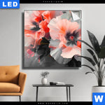 Leuchtbild Blumen In Voller Pracht Quadrat Produktvorschau mit dem Bild Blumen in voller Pracht im Format Quadrat.