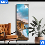 Leuchtbild Bruecke An Der Kueste Schmal Produktvorschau mit dem Bild Brücke an der Küste im Format Schmal.