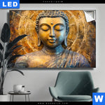 Leuchtbild Buddha Innerer Frieden Querformat Produktvorschau mit dem Bild Buddha - Innerer Frieden im Format Querformat.