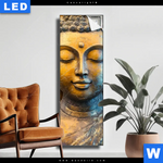 Leuchtbild Buddha Innerer Frieden Schmal Produktvorschau mit dem Bild Buddha - Innerer Frieden im Format Schmal.