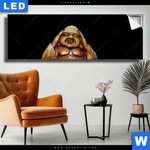 Leuchtbild Buddha No Evil Panorama Produktvorschau mit dem Bild Buddha - no evil im Format Panorama.