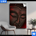 Leuchtbild Buddha Weihrauch Hochformat Produktvorschau mit dem Bild Buddha & Weihrauch im Format Hochformat.