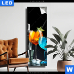 Leuchtbild Bunte Cocktailtraeume Schmal Produktvorschau mit dem Bild Bunte Cocktailträume im Format Schmal.