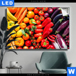 Leuchtbild Bunte Vielfalt Frischer Fruechte Querformat Produktvorschau mit dem Bild Bunte Vielfalt frischer Früchte im Format Querformat.