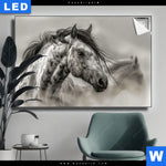 Leuchtbild Das Pferd Wild Schoen Querformat Produktvorschau mit dem Bild Das Pferd - wild & schön im Format Querformat.