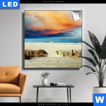 Leuchtbild Der Holzsteg Quadrat Produktvorschau mit dem Bild Der Holzsteg im Format Quadrat.