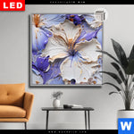 Leuchtbild Dia Abstrakte Blumenformen Quadrat Produktvorschau mit dem Bild Abstrakte Blumenformen im Format Quadrat.