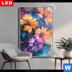 Leuchtbild Dia Abstrakte Blumenpracht Hochformat Produktvorschau mit dem Bild Abstrakte Blumenpracht im Format Hochformat.