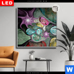 Leuchtbild Dia Abstrakte Bunte Blasen Quadrat Produktvorschau mit dem Bild Abstrakte Bunte Blasen im Format Quadrat.