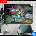 Leuchtbild Dia Abstrakte Bunte Blasen Querformat Produktvorschau mit dem Bild Abstrakte Bunte Blasen im Format Querformat.