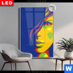 Leuchtbild Dia Abstrakte Frau No 1 Hochformat Produktvorschau mit dem Bild Abstrakte Frau No.1 im Format Hochformat.