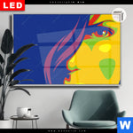 Leuchtbild Dia Abstrakte Frau No 1 Querformat Produktvorschau mit dem Bild Abstrakte Frau No.1 im Format Querformat.