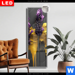 Leuchtbild Dia Abstrakte Lavendel Kunst Schmal Produktvorschau mit dem Bild Abstrakte Lavendel-Kunst im Format Schmal.