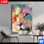 Leuchtbild Dia Abstrakte Loewin Hochformat Produktvorschau mit dem Bild Abstrakte Löwin im Format Hochformat.