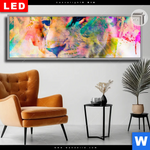 Leuchtbild Dia Abstrakte Loewin Panorama Produktvorschau mit dem Bild Abstrakte Löwin im Format Panorama.