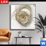 Leuchtbild Dia Abstrakte Moderne Linienkunst Quadrat Produktvorschau mit dem Bild Abstrakte moderne Linienkunst im Format Quadrat.