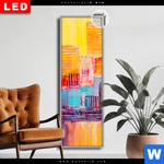 Leuchtbild Dia Abstrakte Skyline Schmal Produktvorschau mit dem Bild Abstrakte Skyline im Format Schmal.