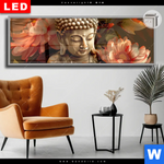 Leuchtbild Dia Abstrakter Buddha Blumen Panorama Produktvorschau mit dem Bild Abstrakter Buddha & Blumen im Format Panorama.