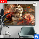 Leuchtbild Dia Abstrakter Buddha Blumen Querformat Produktvorschau mit dem Bild Abstrakter Buddha & Blumen im Format Querformat.
