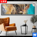 Leuchtbild Dia Abstrakter Highlander Panorama Produktvorschau mit dem Bild Abstrakter Highlander im Format Panorama.