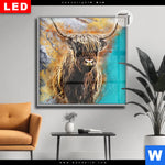 Leuchtbild Dia Abstrakter Highlander Quadrat Produktvorschau mit dem Bild Abstrakter Highlander im Format Quadrat.