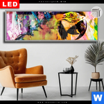 Leuchtbild Dia Abstrakter Papagei Panorama Produktvorschau mit dem Bild Abstrakter Papagei im Format Panorama.