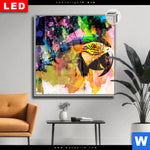 Leuchtbild Dia Abstrakter Papagei Quadrat Produktvorschau mit dem Bild Abstrakter Papagei im Format Quadrat.