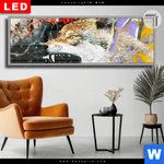 Leuchtbild Dia Abstrakter Wolf Panorama Produktvorschau mit dem Bild Abstrakter Wolf im Format Panorama.