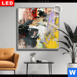 Leuchtbild Dia Abstrakter Wolf Quadrat Produktvorschau mit dem Bild Abstrakter Wolf im Format Quadrat.