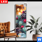 Leuchtbild Dia Adventskerze Mit Weihnachtsschmuck Schmal Produktvorschau mit dem Bild Adventskerze mit Weihnachtsschmuck im Format Schmal.