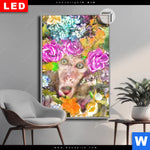 Leuchtbild Dia Aeffchen Blumen Hochformat Produktvorschau mit dem Bild Äffchen & Blumen im Format Hochformat.