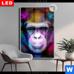 Leuchtbild Dia Affe Pop Art No 1 Hochformat Produktvorschau mit dem Bild Affe Pop Art No.1 im Format Hochformat.