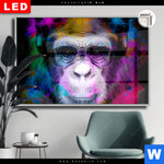 Leuchtbild Dia Affe Pop Art No 1 Querformat Produktvorschau mit dem Bild Affe Pop Art No.1 im Format Querformat.