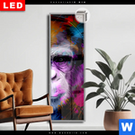 Leuchtbild Dia Affe Pop Art No 1 Schmal Produktvorschau mit dem Bild Affe Pop Art No.1 im Format Schmal.