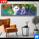 Leuchtbild Dia Affe Pop Art No 2 Panorama Produktvorschau mit dem Bild Affe Pop Art No.2 im Format Panorama.