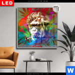 Leuchtbild Dia Affe Pop Art No 2 Quadrat Produktvorschau mit dem Bild Affe Pop Art No.2 im Format Quadrat.