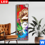 Leuchtbild Dia Affe Pop Art No 2 Schmal Produktvorschau mit dem Bild Affe Pop Art No.2 im Format Schmal.