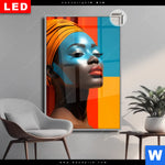 Leuchtbild Dia Afrikanische Frau Mit Turban Hochformat Produktvorschau mit dem Bild Afrikanische Frau mit Turban im Format Hochformat.