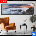 Leuchtbild Dia Alpen Im Nebel Panorama Produktvorschau mit dem Bild Alpen im Nebel im Format Panorama.