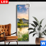 Leuchtbild Dia Alte Burg Mit See Schmal Produktvorschau mit dem Bild Alte Burg mit See im Format Schmal.