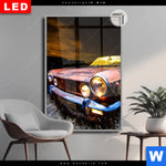 Leuchtbild Dia Altes Auto Hochformat Produktvorschau mit dem Bild Altes Auto im Format Hochformat.